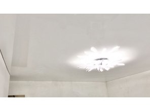 Монтаж потолка для зала 17 м2 с использованием пленки VIPCEILING серии MONLANGE L9001 (3.80)