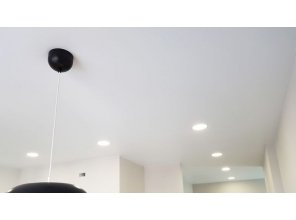 Монтаж потолка в квартире 23 м2 с использованием пленки VIPCEILING серии MONLANGE M9001 (5.45)
