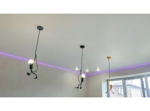 Монтаж потолка в детской 15 м2 с использованием пленки VIPCEILING серии MONLANGE M9001 (3.80)