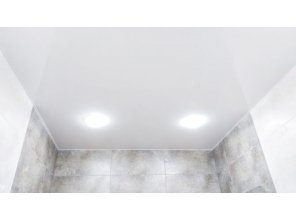 Монтаж потолка в ванной 6 м2 с использованием пленки VIPCEILING серии MONLANGE L9001 (1.95)