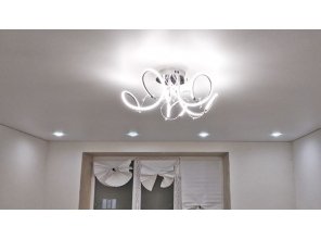 Монтаж потолка для зала 19 м2 с использованием пленки VIPCEILING серии MONLANGE S9020 (4.00)