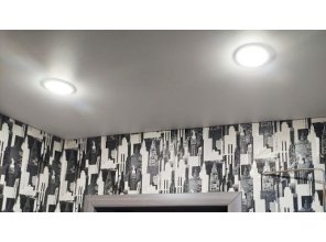 Монтаж потолка в коридоре 2 м2 с использованием пленки VIPCEILING серии MONLANGE M9001 (2.15)