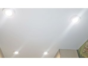 Монтаж потолка в ванной 2 м2 с использованием пленки VIPCEILING серии MONLANGE S9020 (2.15)