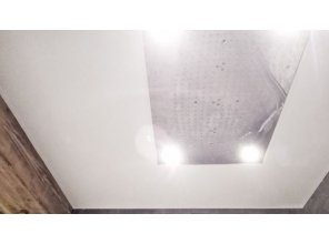 Монтаж потолка в ванной 2 м2 с использованием пленки VIPCEILING серии MONLANGE M9001 (2.15)