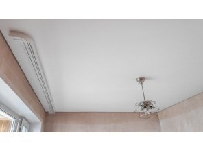 Монтаж потолка в спальне 11 м2 с использованием пленки VIPCEILING серии MONLANGE M9001 (3.25)