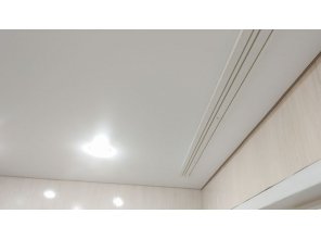 Монтаж потолка на кухне 6 м2 с использованием пленки VIPCEILING серии MONLANGE M9001 (2.60)