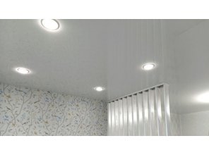 Монтаж потолка в гостиной 18 м2 с использованием пленки VIPCEILING серии MONLANGE L9001 (3.50)