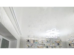 Монтаж потолка в детской 7 м2 с использованием пленки VIPCEILING серии MONLANGE L9001 (3.25)