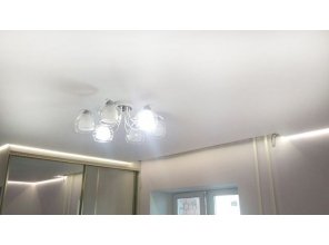 Монтаж потолка в детской 14 м2 с использованием пленки VIPCEILING серии MONLANGE M9001 (3.50)