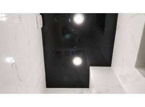 Монтаж потолка в ванной 2 м2 с использованием пленки VIPCEILING серии MONLANGE L9003 (3.50)