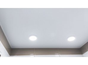 Монтаж потолка в ванной 3 м2 с использованием пленки VIPCEILING серии MONLANGE  S9020 (2.15)