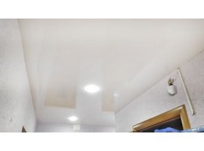 Монтаж потолка в коридоре 8 м2 с использованием пленки VIPCEILING серии MONLANGE L9001 (3.50)