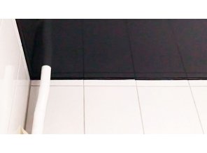 Монтаж потолка в ванной 3 м2 с использованием пленки VIPCEILING серии MONLANGE L9003 (3.50)
