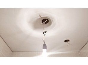 Бесшовный матовый натяжной потолок в ванную 2,9 м2