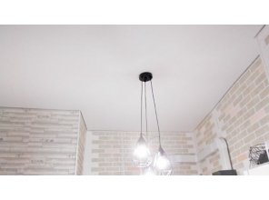 Бесшовный матовый натяжной потолок на кухню 8,3 м2