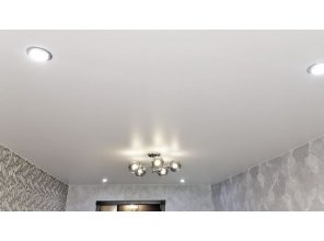 Монтаж потолка для зала 16 м2 с использованием пленки VIPCEILING серии MONLANGE S9020 (3.25)