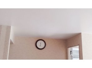 Матовый натяжной потолок в квартиру 18,7 м2